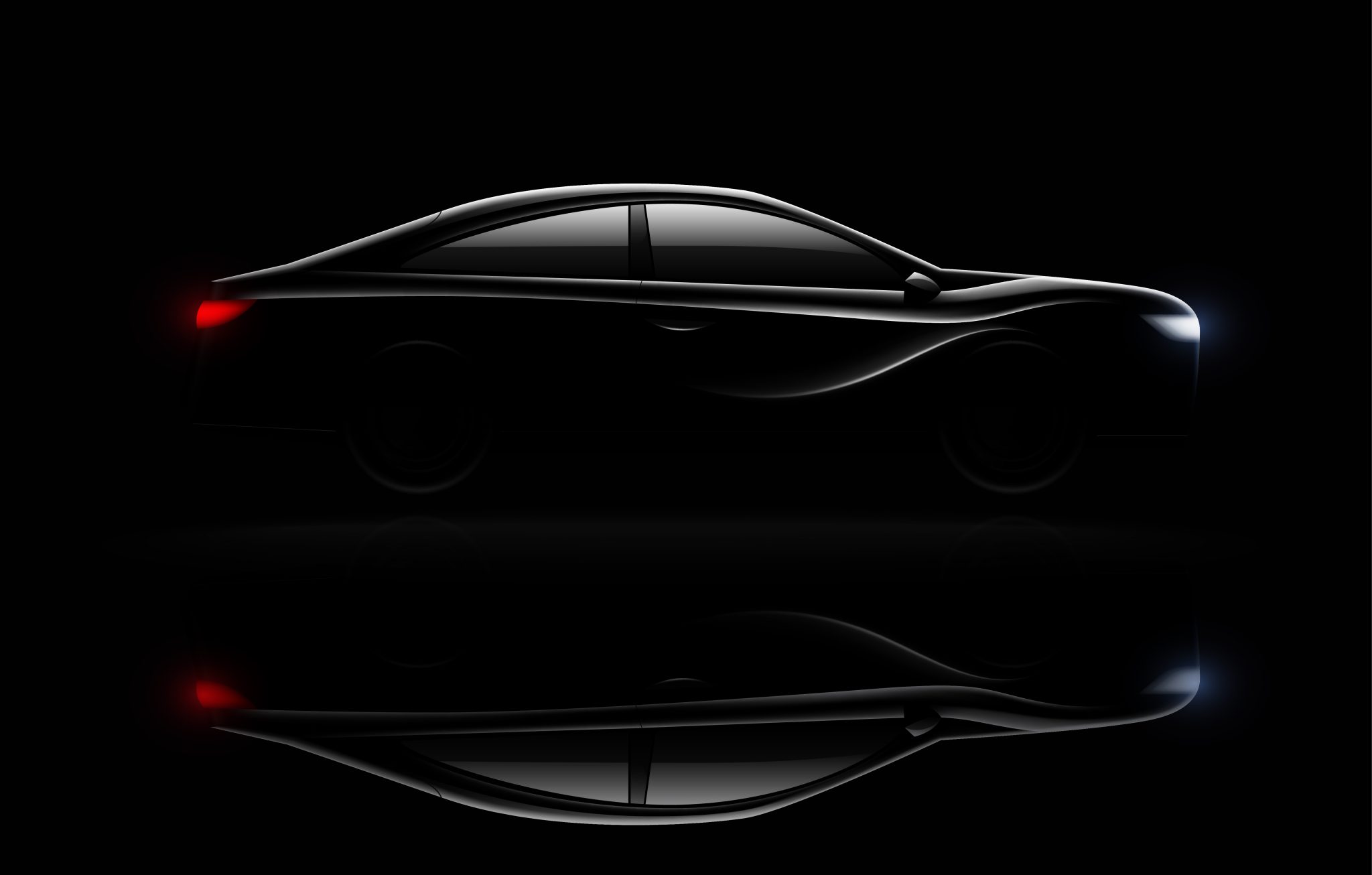 Lightened luxury sedan car in darkness with headlamps and rear lights lit realistic image reflection vector illustration SSUCv3H4sIAAAAAAACA01Ru27DMAz8FYKz0Qe6eS2CokWBBm23oAMtMbZqWQpE2UkQ+N9LOQ90Eo+PO/J0wobEGaxP6LwfJSfKLgasHytk63JMjjzWD3OFkimPwqK9igxlbrW64CvJ5lTyWON3oiC7mPKZTYfHRtPPlATn6tr10fyyyXIrv0r0Smtx/qmQWg7mWMRULbFnWrQ3Wur3mdNwWWRyluM5pNG6EuIUDXmtP5VF9ag4lGybaNc5k9zEqWDLYjTAd9d2mQNb8ONhTEcQthTAUAIXwFLqA4sA7F3uoGOynoadAAULibXJl3nRJxfsnWRnwA16gOKt1xPVA5j0jcr4z+U7WKnF1HiG1fprIfzkYHnRfVu/wDamQZ2qMB+KX1hdjDtzyX28GRh7/bJ5nv8ALMGnsdABAAA=